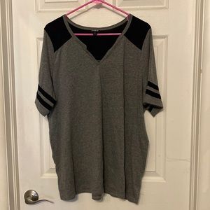 Torrid dark heather gray sporty t-shirt. Size 2x.